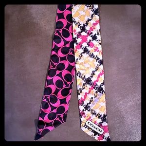 New Coach skinny scarf tulle.